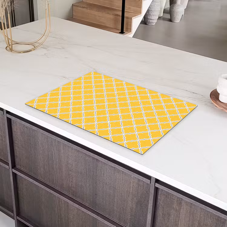 Lantaarn - Arabesk - Elegant - Geel Inductie beschermer vinyl 3mm klein 276 -sfeer8