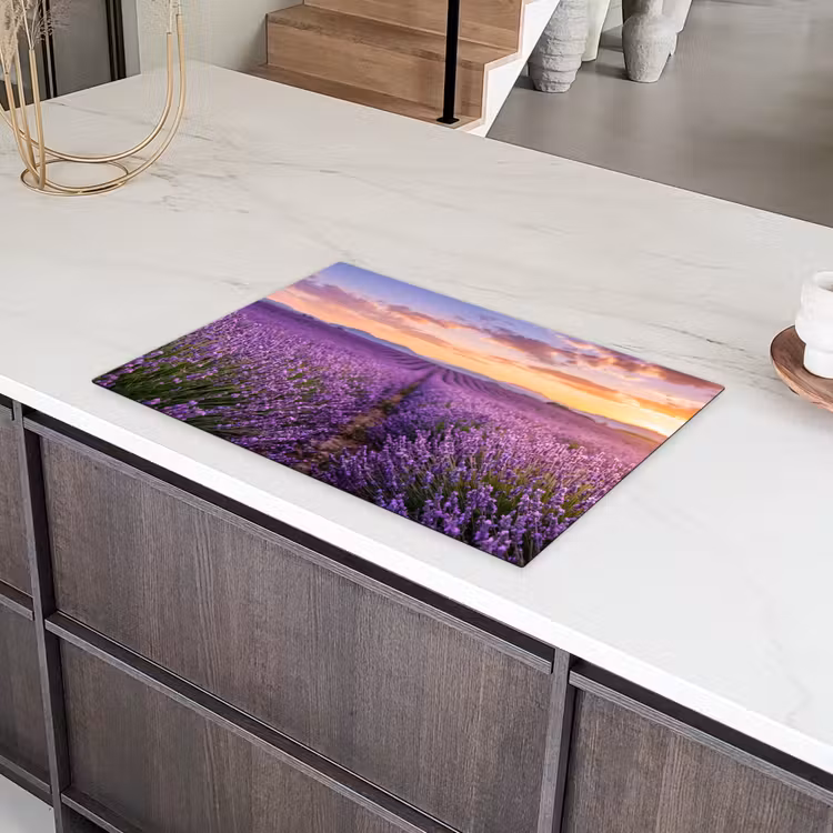 Lavendel - Veld - Natuur - Paars Inductie beschermer vinyl 3mm klein -sfeer8