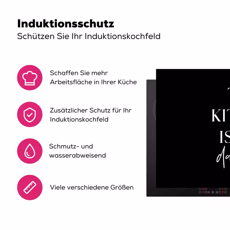 Levendige Keuken Inductie beschermer vinyl 3mm klein -zzzzzzz-lf-ups