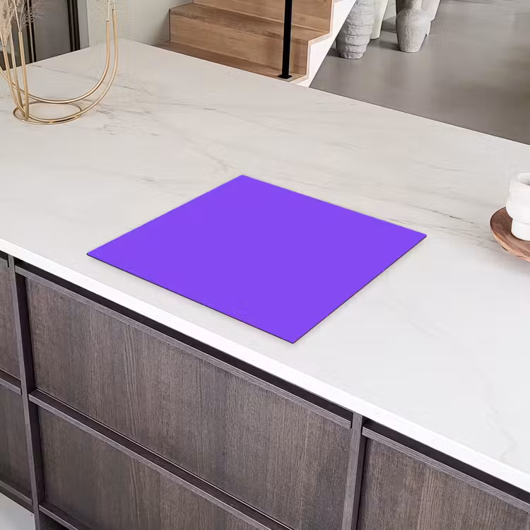 Vivid - Violet - Paars Inductie beschermer vinyl 3mm middel 274 -sfeer8