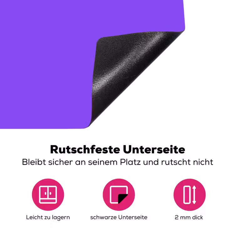 Vivid - Violet - Paars Inductie beschermer vinyl 3mm middel 274 -zzzzzzz-lf-onderkant