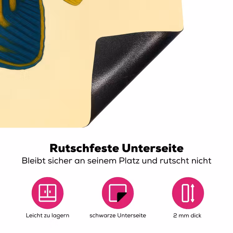 Felgeel - Vis - Strepen - Vinnen Inductie beschermer vinyl 3mm klein -zzzzzzz-lf-onderkant