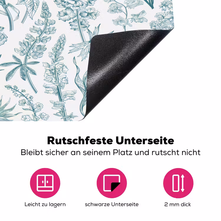 Lovely - Garden - Emerald Inductie beschermer vinyl 3mm klein 276 -zzzzzzz-lf-onderkant