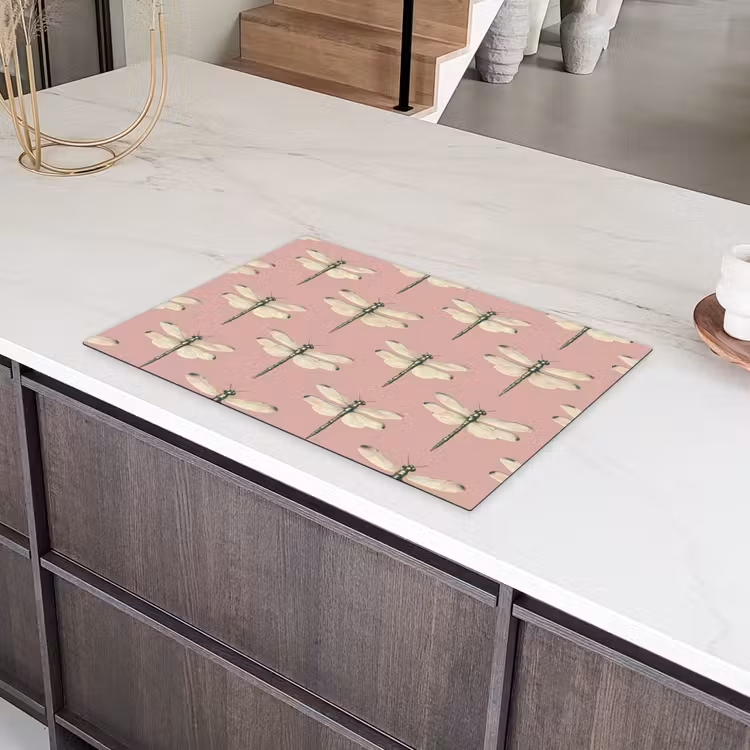 Lillibellen - Patroon - Roze Inductie beschermer vinyl 3mm klein 276 -sfeer8