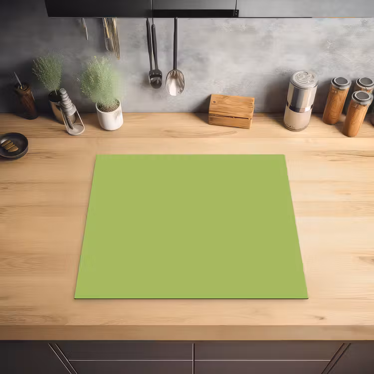 Lime - Glow - Groen Inductie beschermer vinyl 3mm middel 274 -sfeer5