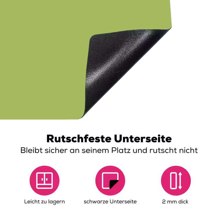 Lime - Glow - Groen Inductie beschermer vinyl 3mm middel 274 -zzzzzzz-lf-onderkant
