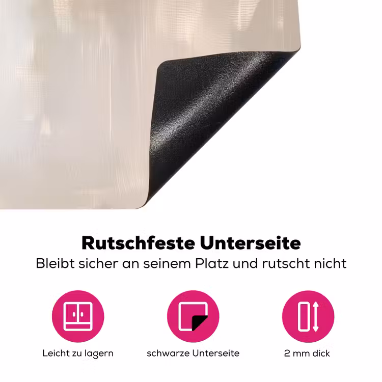 Lepel - Verf - Zilver Inductie beschermer vinyl 3mm klein -zzzzzzz-lf-onderkant