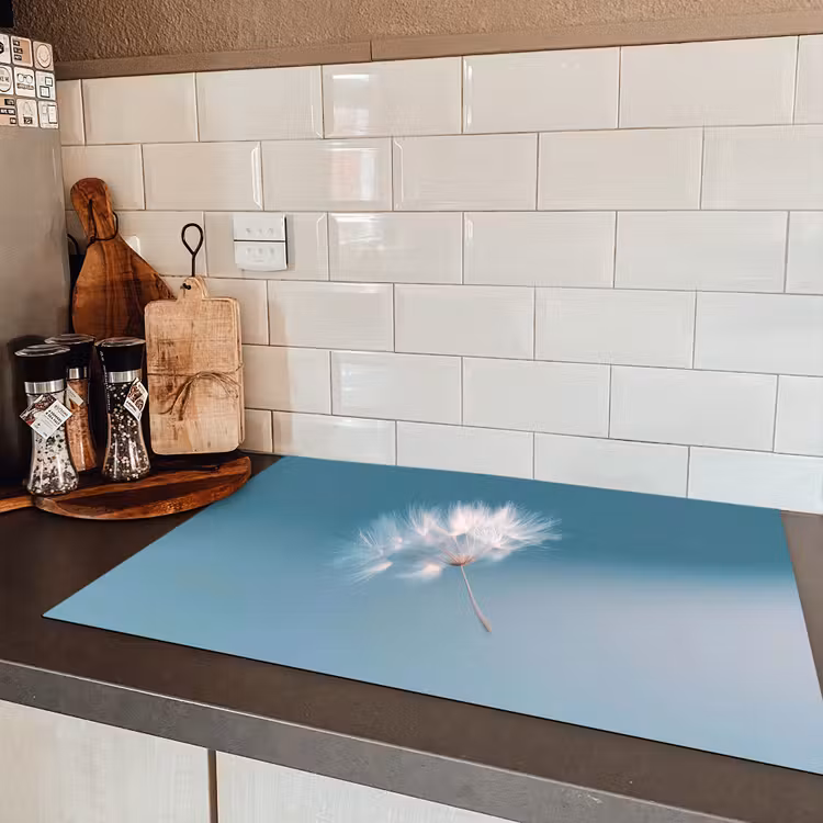 Paardenbloempluisje - Blauw - Lucht Inductie beschermer vinyl 3mm klein -sfeer3