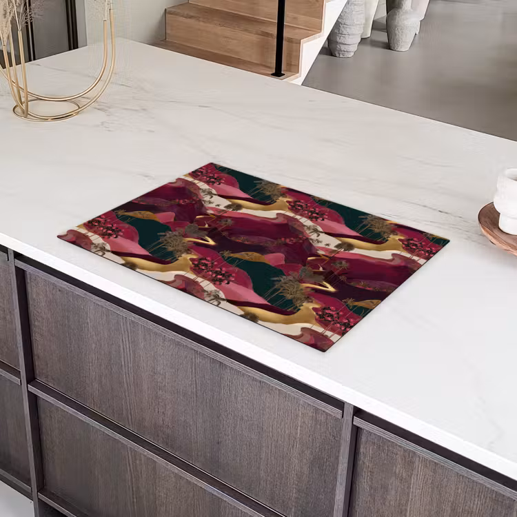 Magisch - Palmbomen - Goud Inductie beschermer vinyl 3mm klein 276 -sfeer8