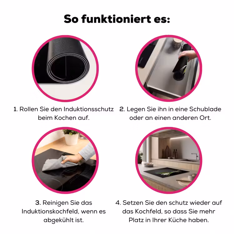 Lelietjes van dalen - Bloemen - Strik - Flora Inductie beschermer vinyl 3mm middel -zzzzzzz-lf-werking