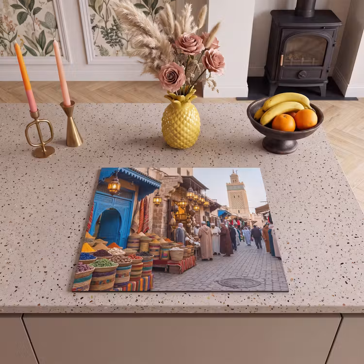 Herdabdeckplatte - Markt – Orientalisch – Farbenfroh - Markt - Oosters - Kleurrijk Inductie beschermer vinyl 3mm middel