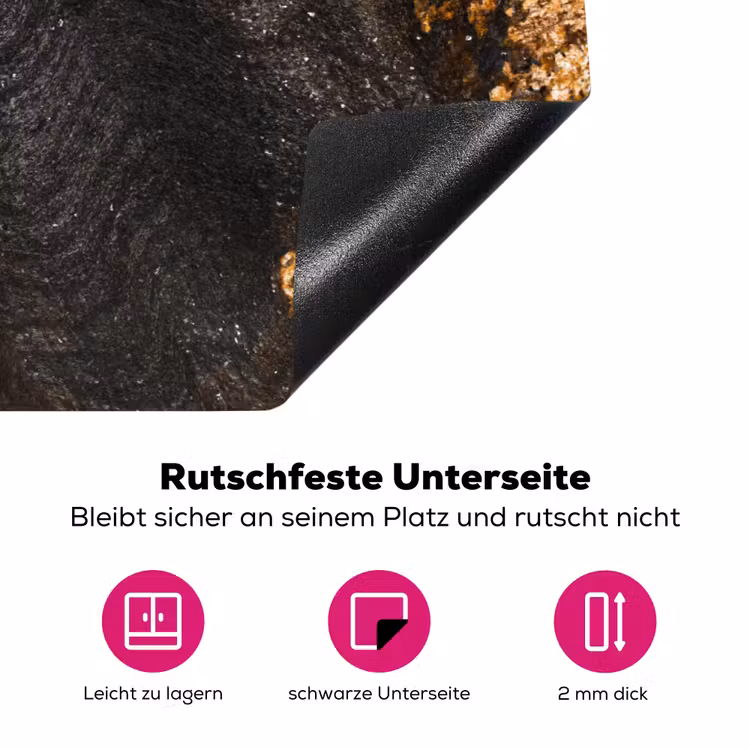 Marmer - Kalk - Zwart - Goud - Marmerlook - Luxe Inductie beschermer vinyl 3mm klein -zzzzzzz-lf-onderkant