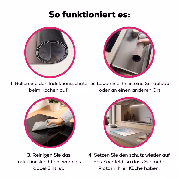 Zee - Golven - Strand - Natuur - Wit Inductie beschermer vinyl 3mm middel -zzzzzzz-lf-werking