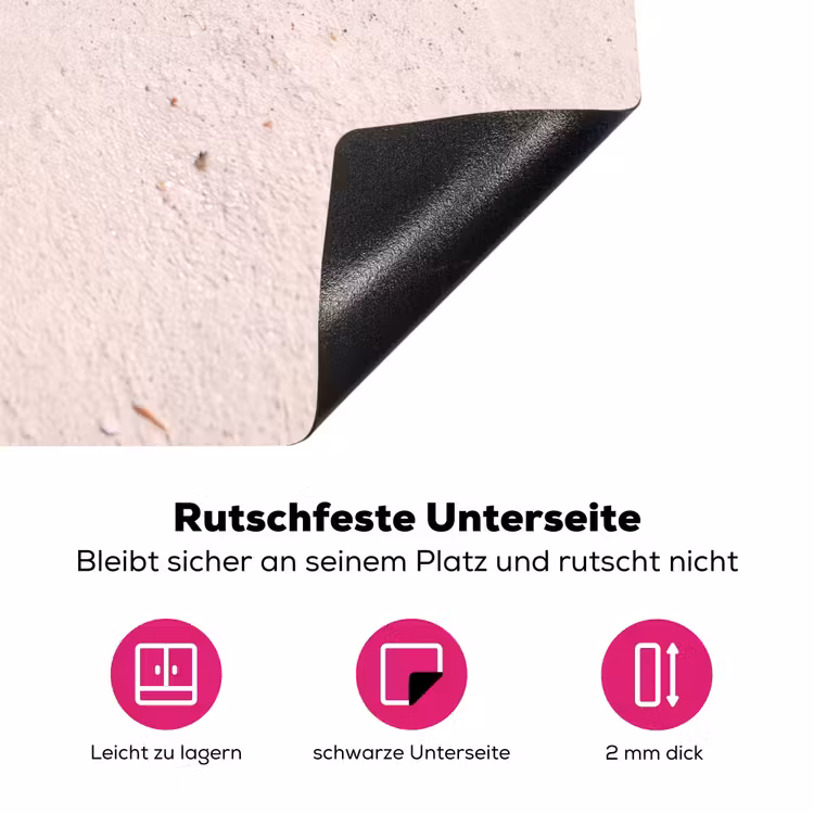 Zeeleven - Zeester - Strand - Roze - Water Inductie beschermer vinyl 3mm middel -zzzzzzz-lf-onderkant
