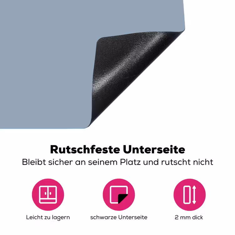 Mellow - Breeze - Blauw Inductie beschermer vinyl 3mm middel 274 -zzzzzzz-lf-onderkant