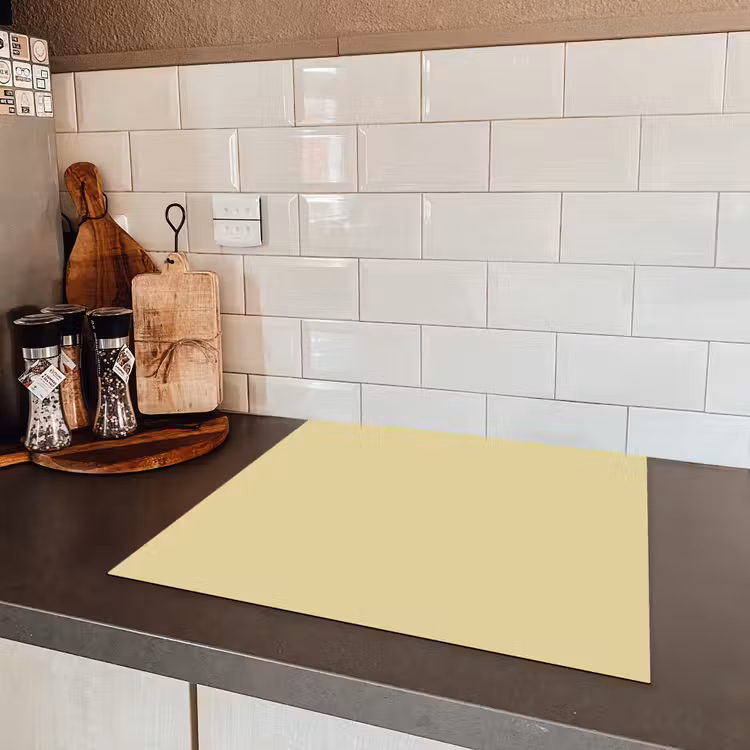 Mellow - Touch - Geel Inductie beschermer vinyl 3mm middel 274 -sfeer3