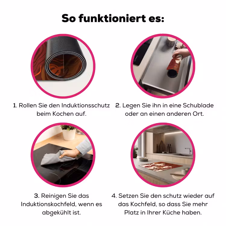 Mensen - Cowboykleding - Westerse stijl - Illustratie - Bruin Inductie beschermer vinyl 3mm middel -zzzzzzz-lf-werking