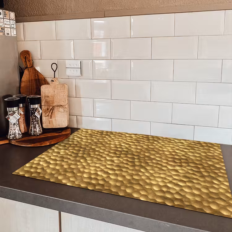 Metaal - Dynamisch - Goud Inductie beschermer vinyl 3mm klein 276 -sfeer3