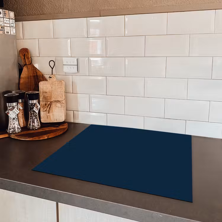 Midnight - Blue - Blauw Inductie beschermer vinyl 3mm middel 274 -sfeer3