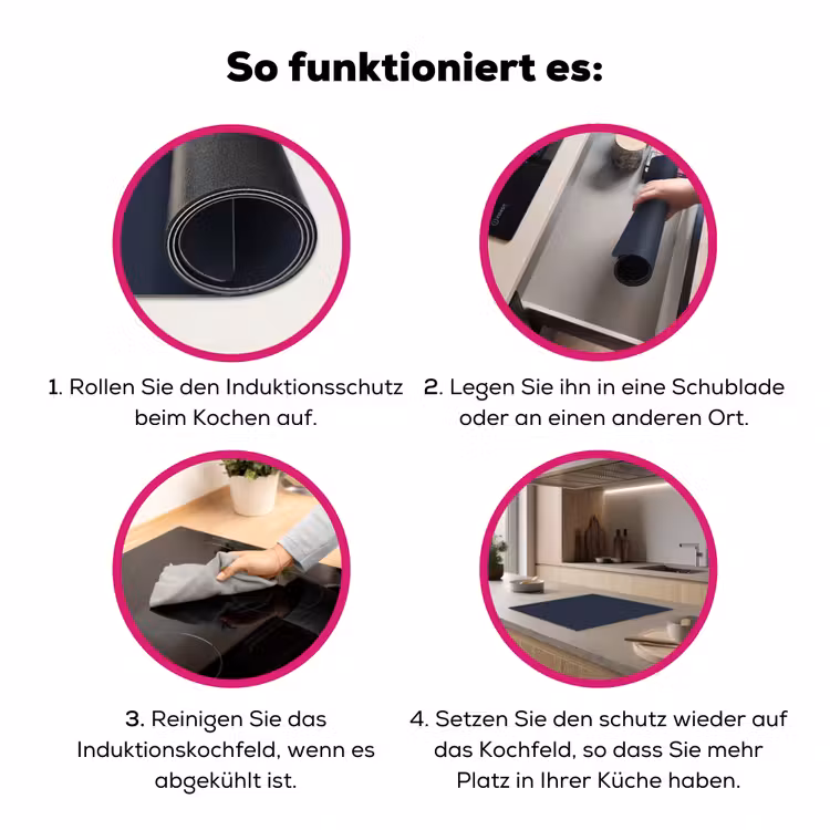 Midnight - Swing - Blauw Inductie beschermer vinyl 3mm middel 274 -zzzzzzz-lf-werking