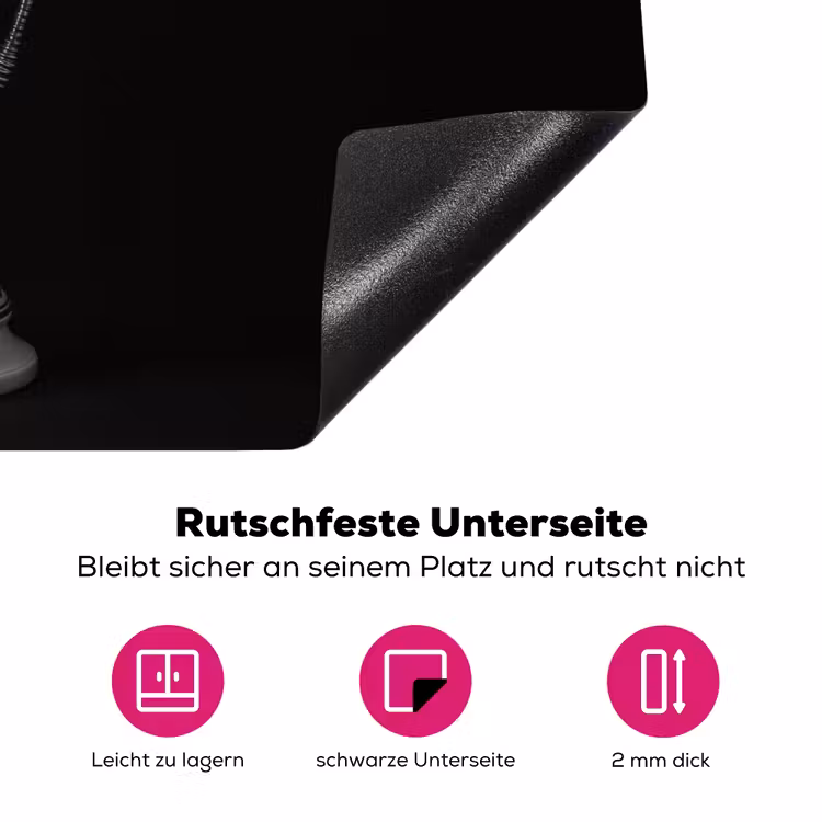 Microfoon - Delfts blauw - Muziek Inductie beschermer vinyl 3mm klein -zzzzzzz-lf-onderkant