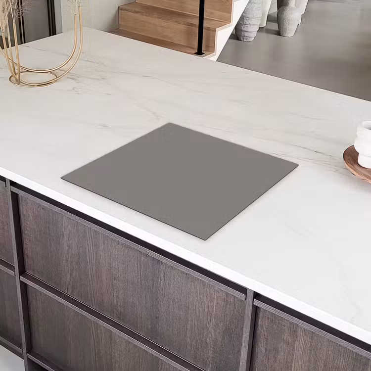 Mineral - Grey - Grijs Inductie beschermer vinyl 3mm middel 274 -sfeer8