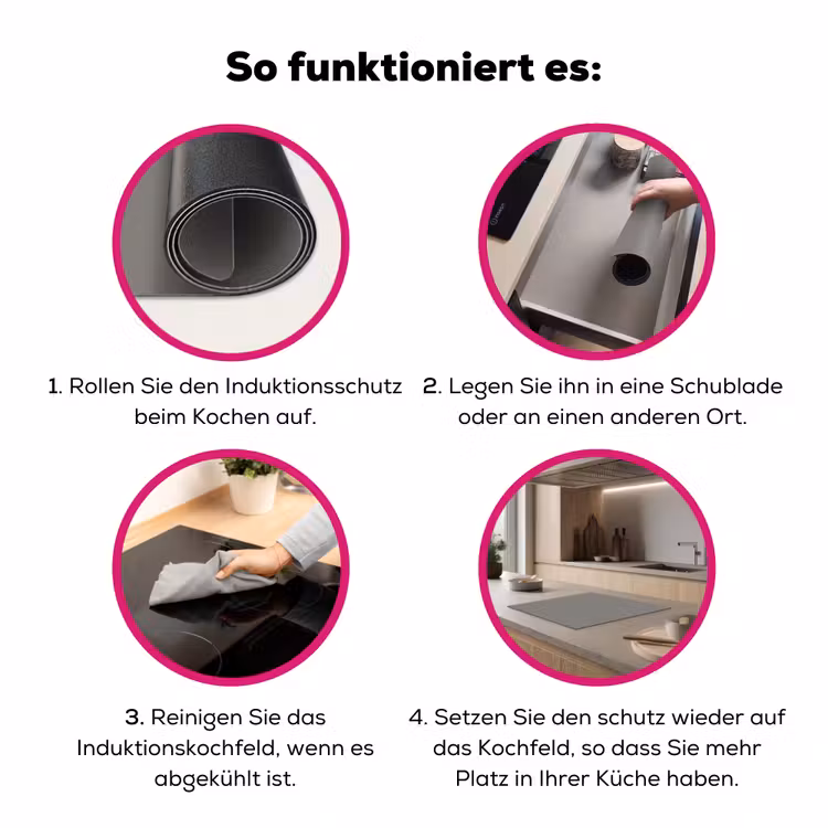Mineral - Grey - Grijs Inductie beschermer vinyl 3mm middel 274 -zzzzzzz-lf-werking