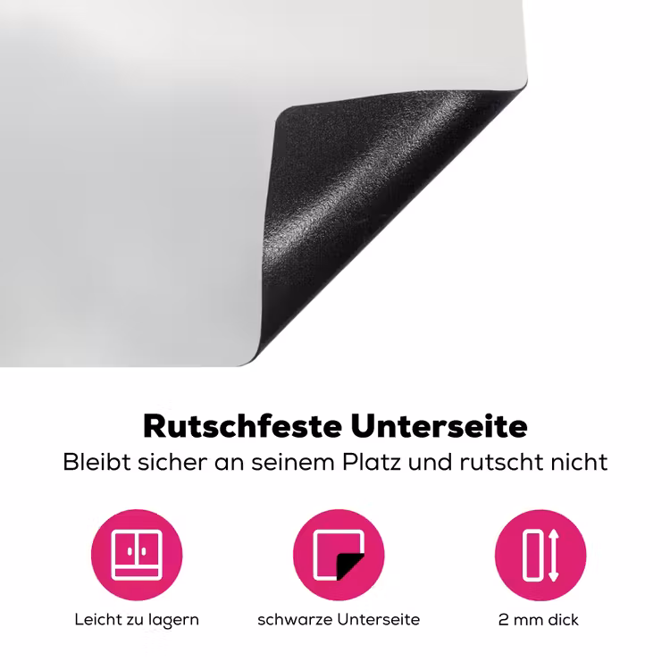 Minimalistisch - Silhouet - Zwart - Vliegtuig Inductie beschermer vinyl 3mm klein -zzzzzzz-lf-onderkant