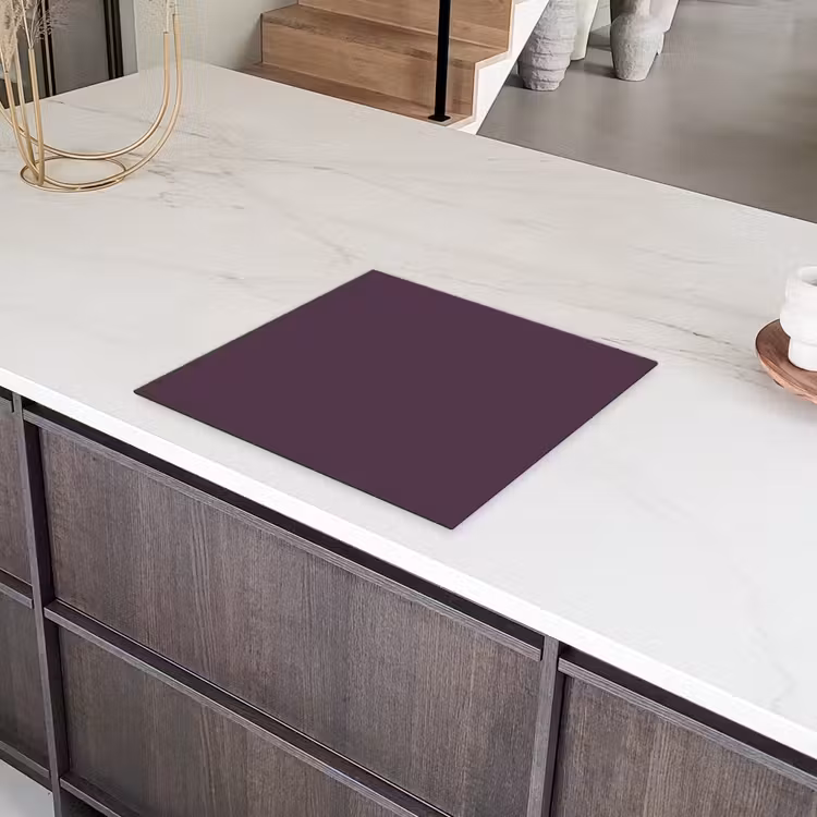 Midnight - Plum - Paars Inductie beschermer vinyl 3mm middel 274 -sfeer8