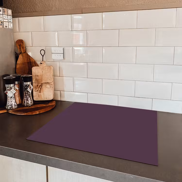 Midnight - Plum - Paars Inductie beschermer vinyl 3mm middel 274 -sfeer3