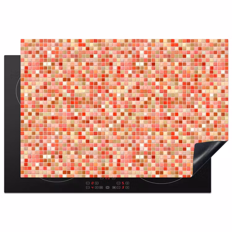 Mozaïek - Tegel - Patroon - Kleurrijk Inductie beschermer vinyl 3mm klein 276 -3d