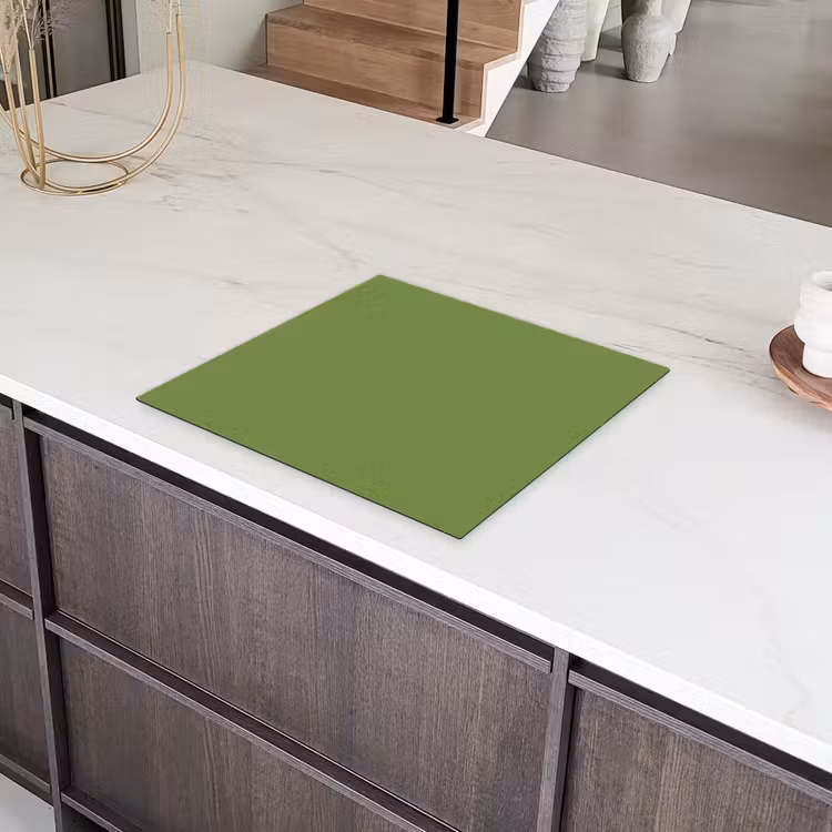 Moss - Green - Groen Inductie beschermer vinyl 3mm middel 274 -sfeer8