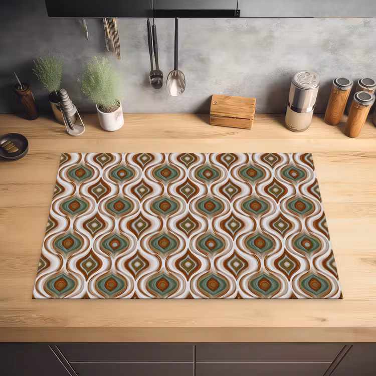 Motief - Patroon - Kleurrijk Inductie beschermer vinyl 3mm klein 276 -sfeer5