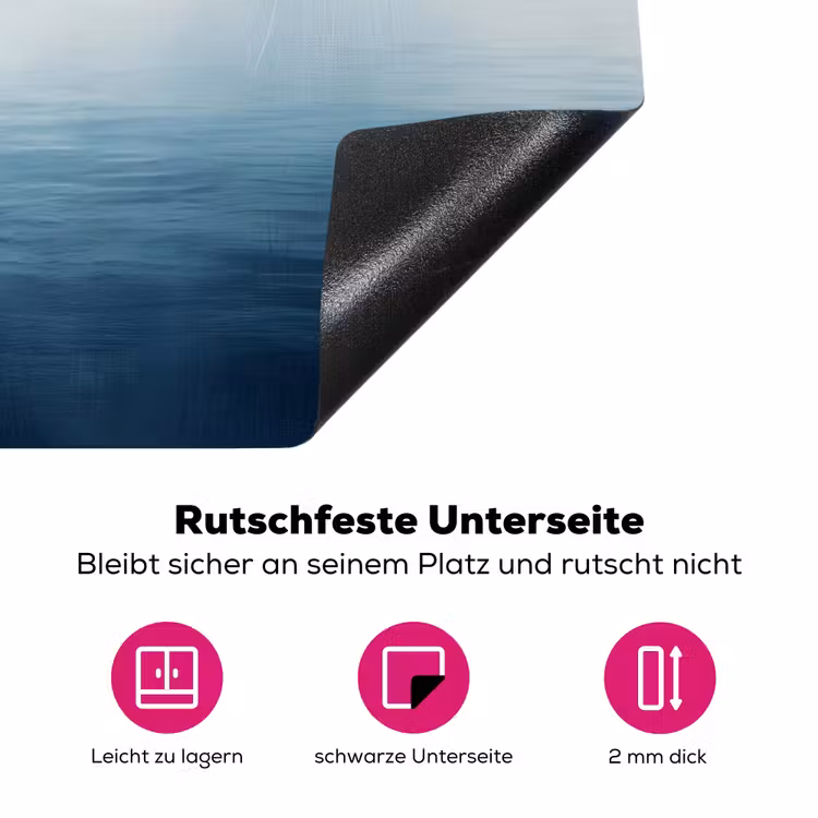 Meeuw - Wit - Zee - Mistig Inductie beschermer vinyl 3mm klein -zzzzzzz-lf-onderkant