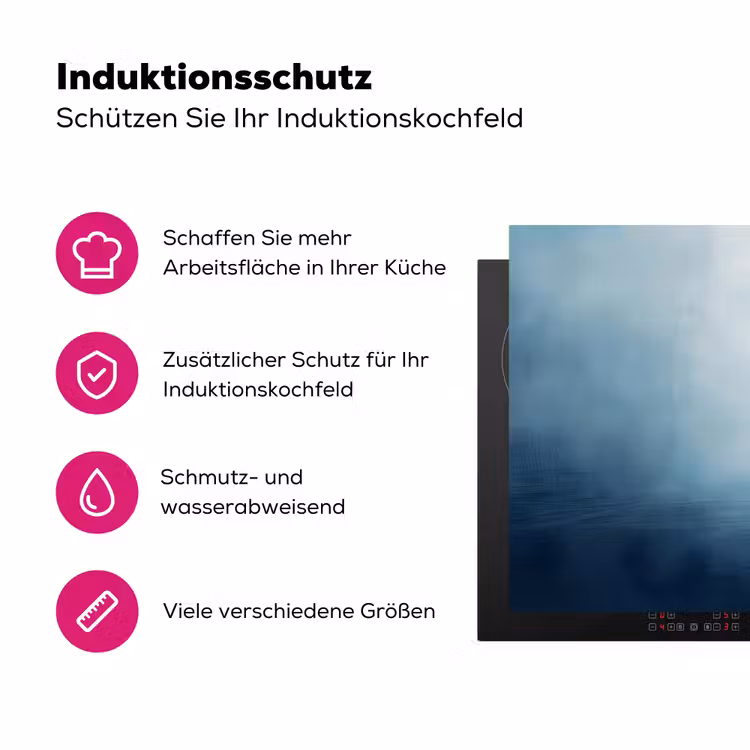 Meeuw - Wit - Zee - Mistig Inductie beschermer vinyl 3mm klein -zzzzzzz-lf-ups