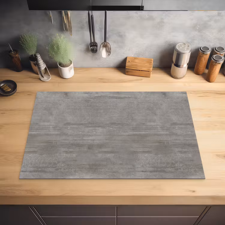 Patroon - Beton - Grijs Inductie beschermer vinyl 3mm klein 276 -sfeer5