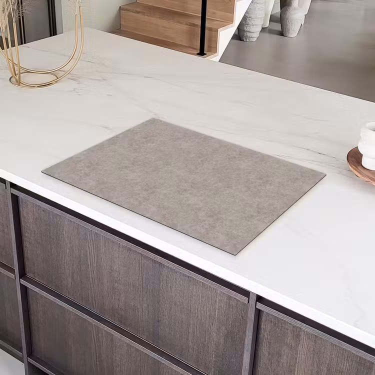 Patroon - Beton - Grijs Inductie beschermer vinyl 3mm klein 276 -sfeer8