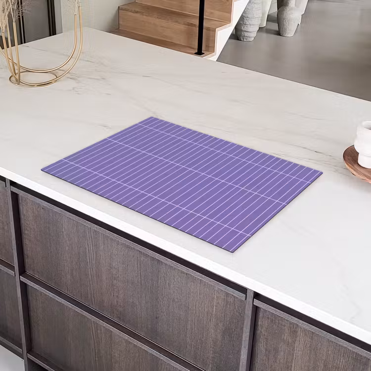 Patroon - Tegel - Lila Inductie beschermer vinyl 3mm klein 276 -sfeer8