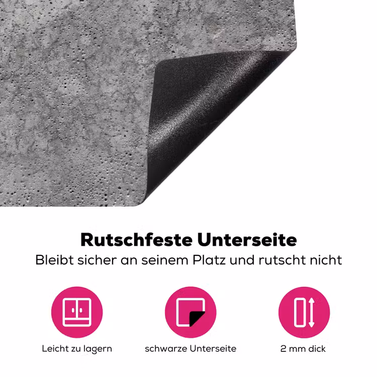 Patronen - Industrieel - Beton Inductie beschermer vinyl 3mm klein 276 -zzzzzzz-lf-onderkant
