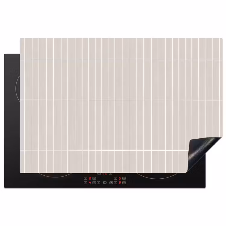 Patroon - Tegels - Zand Inductie beschermer vinyl 3mm klein 276 -3d