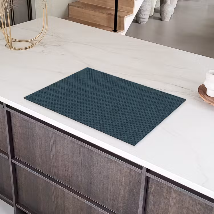 Patroon - Mozaïek - Groen Inductie beschermer vinyl 3mm klein 276 -sfeer8