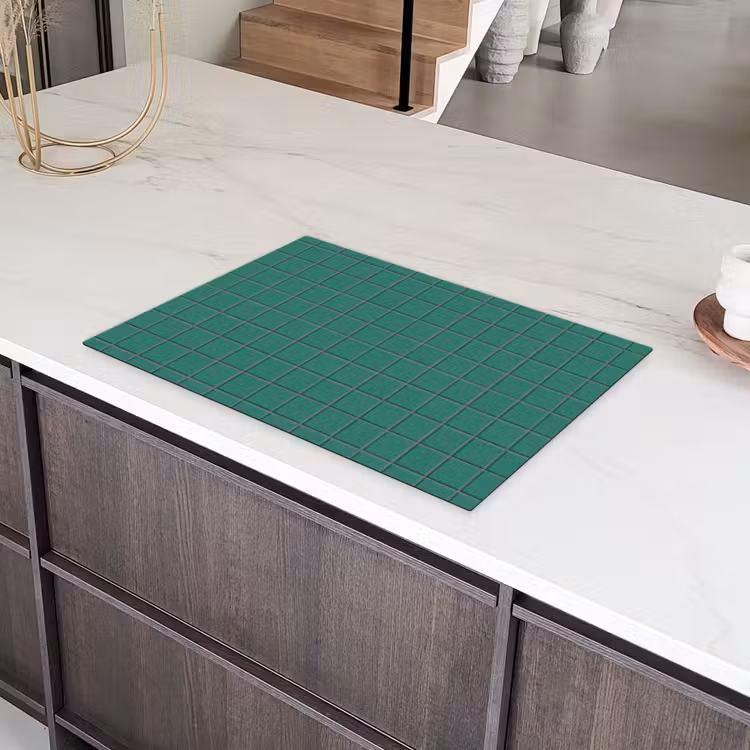 Patroon - Patroon - Smaragd Inductie beschermer vinyl 3mm klein 276 -sfeer8