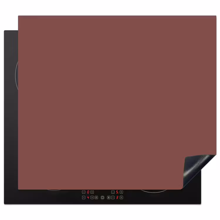 Muted - Raisin - Rood Inductie beschermer vinyl 3mm middel 274 -3d
