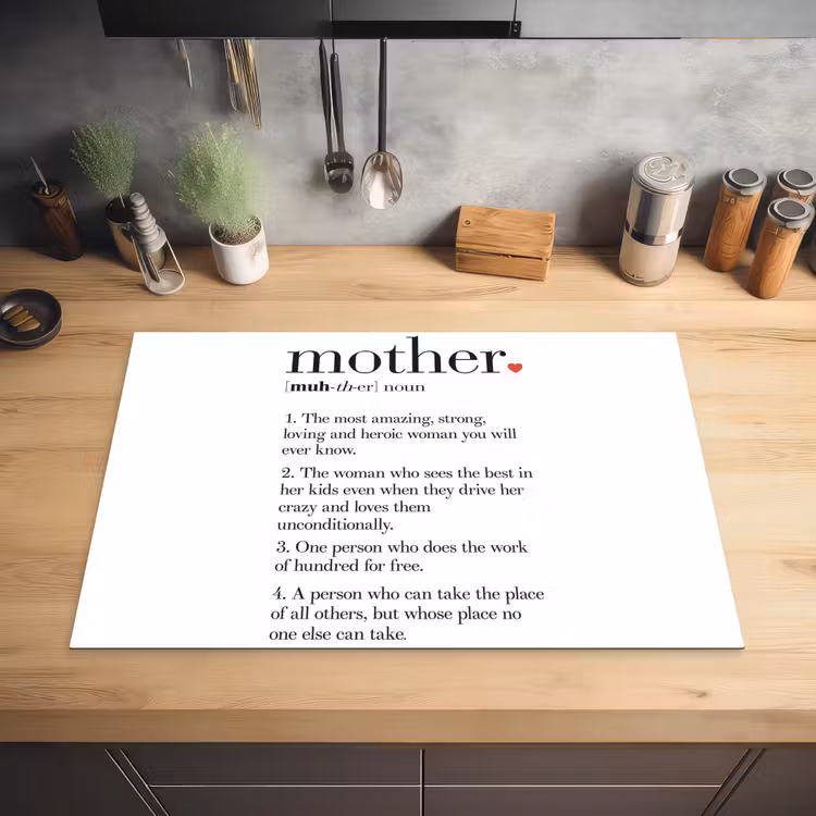 Moeder definitie - Quotes - Mother - Spreuken Inductie beschermer vinyl 3mm klein -sfeer5