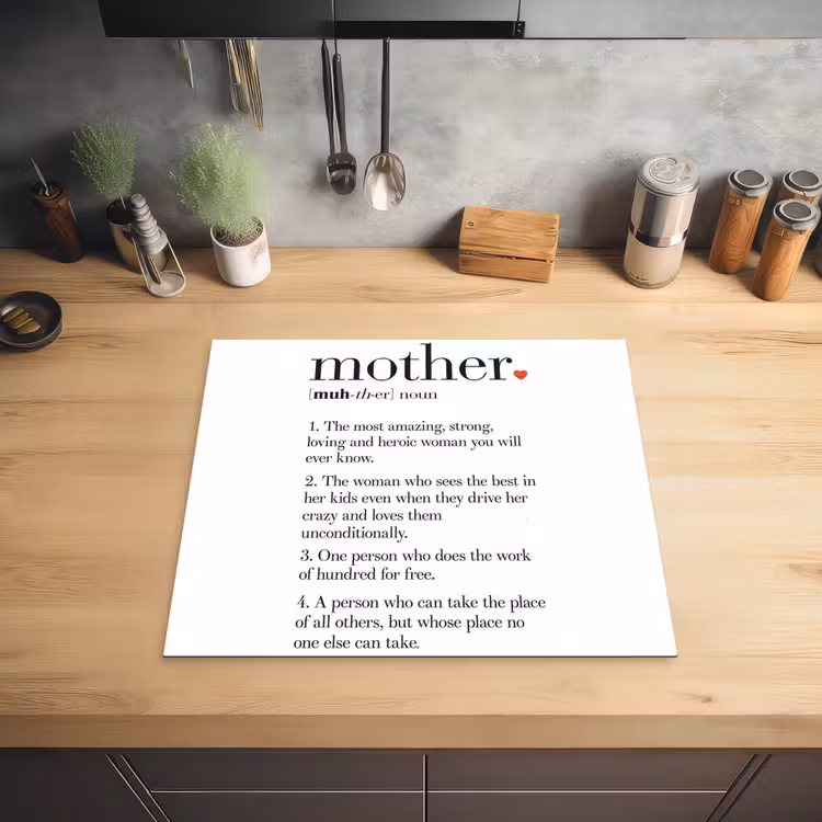 Moeder definitie - Quotes - Mother - Spreuken Inductie beschermer vinyl 3mm middel -sfeer5