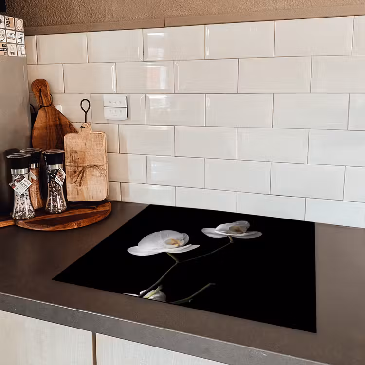Nachtelijke Orchidee Elegance Inductie beschermer vinyl 3mm middel -sfeer3