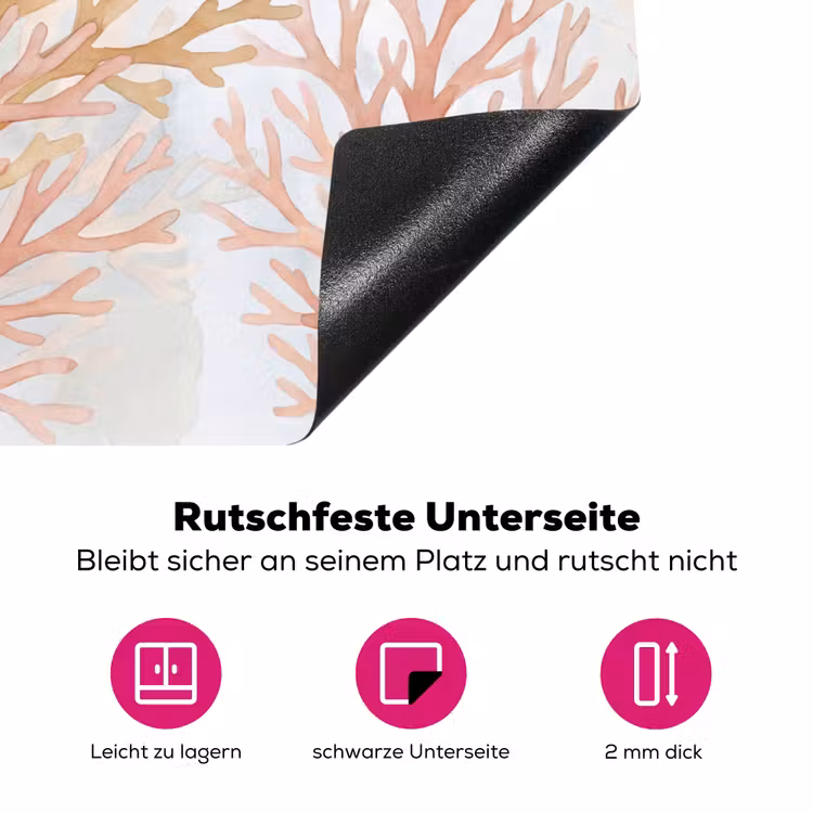 Natuur - Abstract - Aquarel - Organisch - Warm Inductie beschermer vinyl 3mm klein -zzzzzzz-lf-onderkant