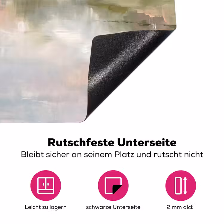 Natuur - Landschap - Abstract - Water - Groen Inductie beschermer vinyl 3mm middel -zzzzzzz-lf-onderkant