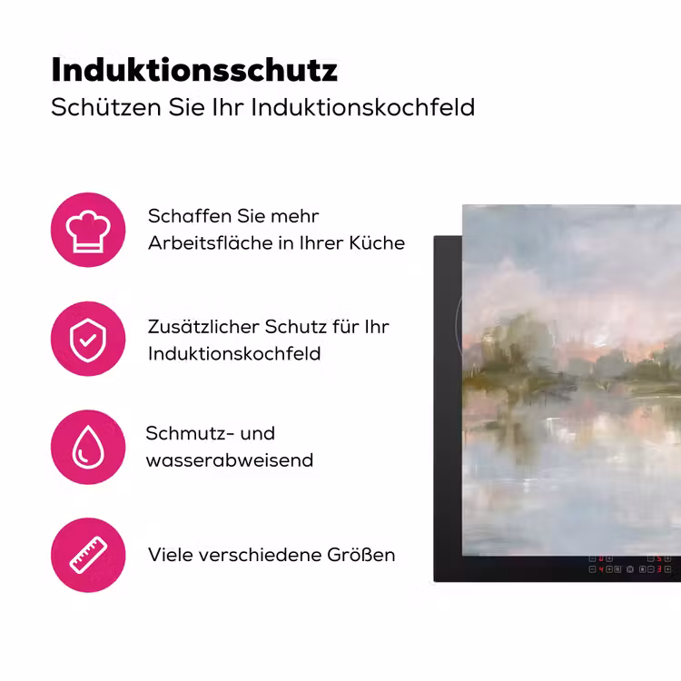Natuur - Landschap - Abstract - Water - Groen Inductie beschermer vinyl 3mm middel -zzzzzzz-lf-ups