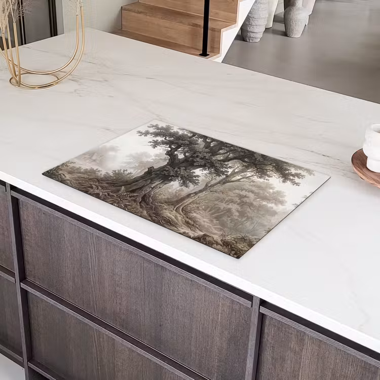 Natuur - Bos - Eik Inductie beschermer vinyl 3mm klein -sfeer8